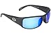 Strike King Optics Polarized SG Okeechobee Sunglasses, Matte Black Frame/White/Blue Mirror Gray Base Lens