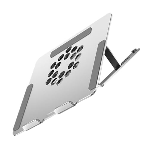 Base ajustable para laptop con ventilador LED de aluminio miniatura 1