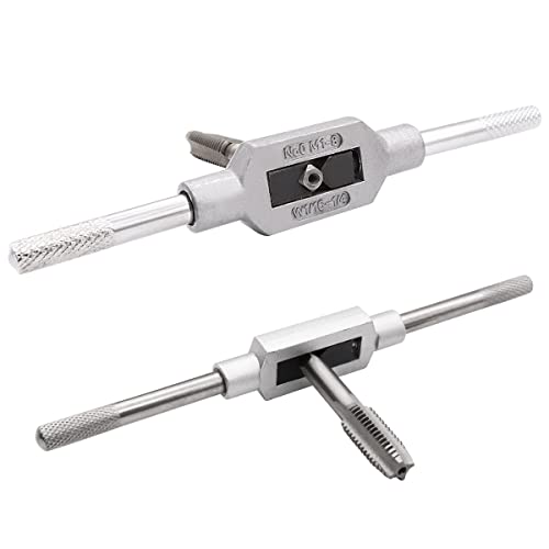 Image of 6pcs Metric ​Thread Machine Taps Set Metric Tap Set Tap Wrench Set Screw Thread Plug Taps ​M3 M4 M5 M6 M8 with 1 /16-1 /4'' Adjustable Tap Wrench O-032