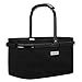 anndora Einkaufskorb FULL BLACK 22 Liter Picknickkorb - Schwarz