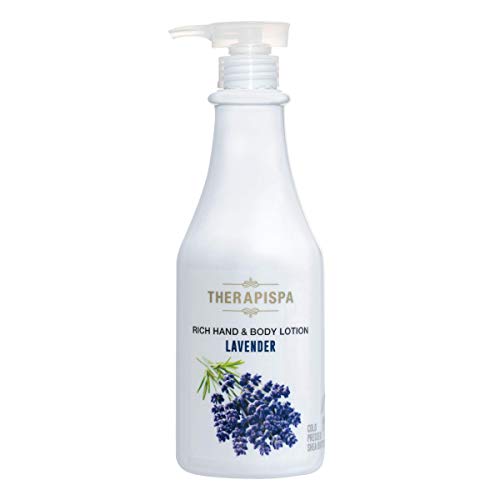 Therapispa] Ultra Moisturizing Cold-Pressed Shea Butter Extra Rich Hand & Body Lotion - Certified Professional, 25.4 fl oz (Lavender, Pack of 1)
