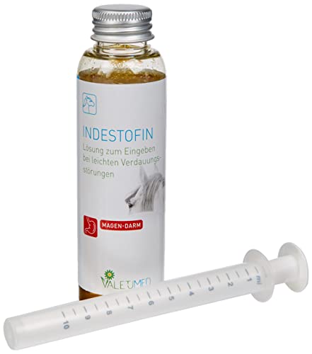 Valetumed Indestofin, 100 ml, Lösung zum Eingeben bei leichten Verdauungsstörungen, reines Naturprodukt, Ergänzungsfutter für Pferde und Ponys