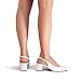 DREAM PAIRS Women's Low Chunky Heels Slingback Square Toe Block Dress Shoes Closed Toe Comfortable Wedding Work Pumps,Size 11,White,SDPU2427W