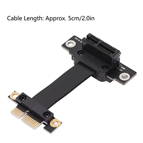 PCIE Extension Cable 5cm / 2.0in 8Gbps PCIE 3.0 1X Extender Riser Cable Placa gráfica Placa de som P