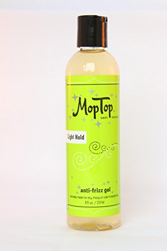 MopTop 8oz Anti-Frizz Light Hold Gel Curly & Kinky-Coily Natural Hair Made w/Aloe, Sea Botanicals & Honey Reduces Frizz, Increases Manageability & Definition - Essence of Bamboo