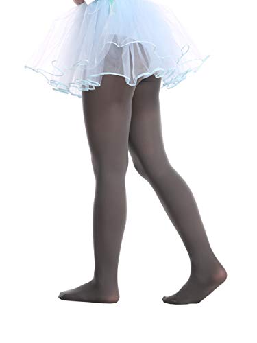 Image of EVERSWE Girls Semi Opaque Footed Tights, Microfiber Tights