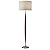 Adesso Hudson Floor Lamp - Adjustable Brightness, Perfect Perfect Lighting for Bedroom, Living Room and Corner Decor, Maple Eucalyptus Wood & Satin Steel Accents, Soft/White Lampshade
