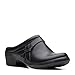 Clarks Angie Mist Black Leather 8.5 B (M)
