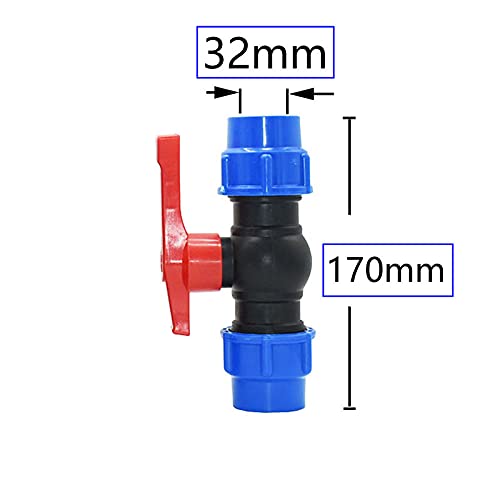 Set di 4 T pezzi in Polietilene 32mm x 1'' femmina per Tubo in