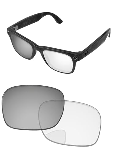 Image of Replacement Lenses for Ray-Ban Meta Wayfarer RW4006 & RW4012 50mm AI Glasses - Photochromic, Anti Blue Light Lens