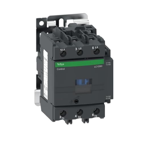 Contacteur tripolaire CA 80 A 24 V 50/60 Hz LC1D80B7C