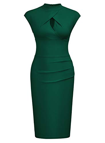 Miusol Women's Business Slim Style Ruffle Work Pencil Dress4