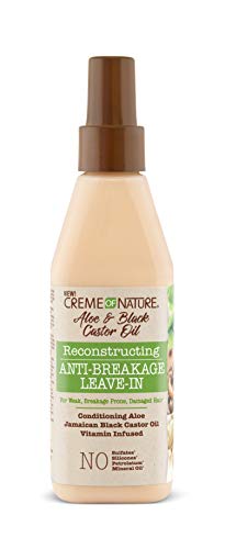 Creme of Nature Aloe & Black Castor Oil Creme Of Nature Aloe & Black Castor Oil Leave In Treatment, 8 Ounce
