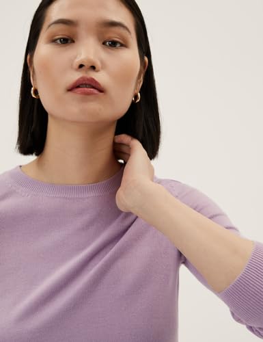 Image of Marks & Spencer Acrylic Women's Round Neck Sweater
