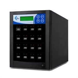 EZ DUPE 1 to 15 USB Duplicator and Tester - USB 2.0/3.0/3.1 Flash Drive Media Memory Copier with DOD Eraser (EZDUSB15T - 3 Year Warranty) 35MB/Sec