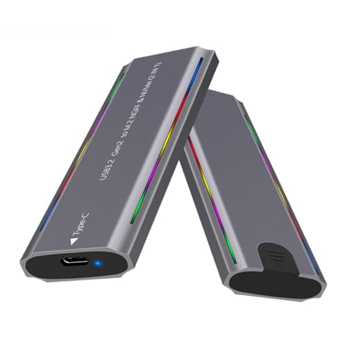 Caja externa para SSD M.2 USB-C aluminio negro miniatura 5