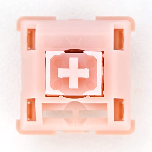 Image of MELETRIX WS Mechanical Keyboard Switches 5 Pins PCB Mount Lubed Linear Switches Pink (35pcs)