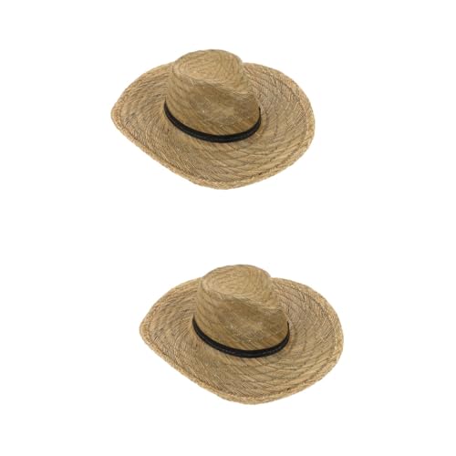 Holibanna 2 Piezas Sombrero de protección Solar para Hombre. Festival Equipo Christmas Hat Sombreros navideños Sombrero de Playa para Hombres Gorras de protección Solar para Hombres