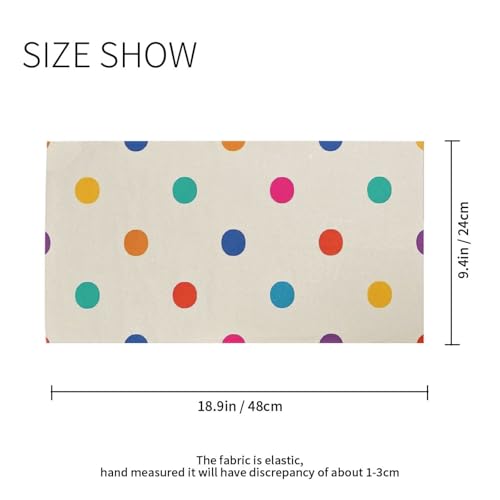 Cartoon Colorful Dot Beige Hot/Cold Weather Sun protection neck gaiter Stretchy head band reusable face masks for adults for Kayaking Cycling halloween decor mascarillas para el polvo2