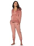 Design fonctionnel et élégant : la veste à capuche zippée dispose de poches avant pour plus de commodité, tandis que le pantalon de jogging comprend un cordon de serrage à la taille et des chevilles resserrées pour un ajustement confortable et réglable.