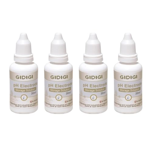 pH Electrode Storage Solution, 3M KCL, 4x30ml for pH &amp; ORP Meters