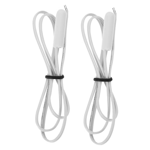 POPETPOP 2個 冷蔵庫用温センサー プローブ 取り付け簡単 冷凍庫対応 交換用感温探頭 家 業務用温計補助パーツ