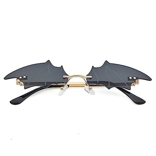 Gothic Trendy Bat Sunglasses for Women & Men - Festival Rave & Halloween Party Glasses2