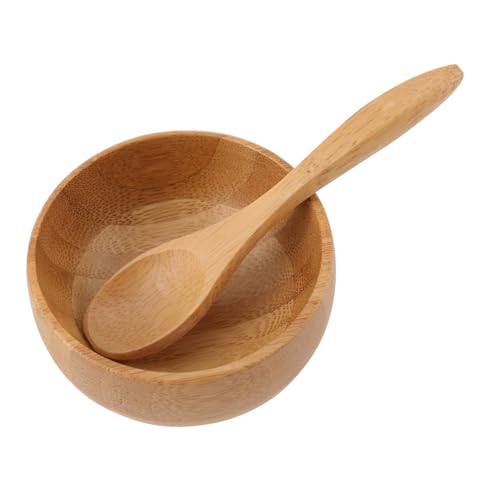 Beavorty 1 Juego para mezclar ecológico cuencos de frutas especiero tapas maletines de maquillaje maletines maquillaje herramienta de mezcla de facial DIY cuchara de