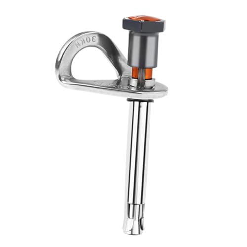 rockible Climbing Holds Anchor Fixed Point,Sturdy,Heavy Duty,Stainless Steel Bolt Hanger and Bolt 12kN for Outdoor Sports Climb Train