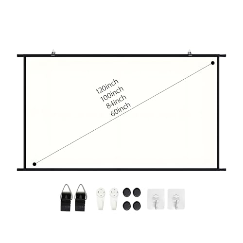 Pantalla de proyección portátil de seda para leche 16:9 miniatura 3