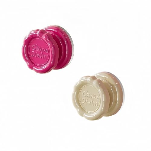 No-Drill Suction Cup Handles-Strong Adhesion Easy Move Guard Every Home.Rotate to Lock No Residue.Safe for Kids.Fridge Cabinet Glass Door Use 10.35 inch Pink and Cream White Set of 2