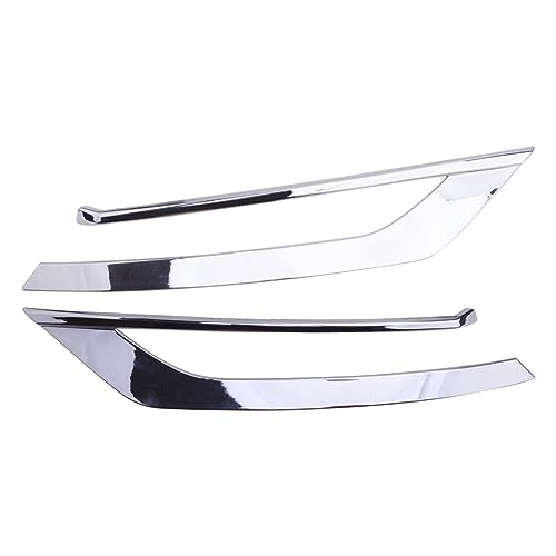 Grille de phare antibrouillard pour Volvo S90 2017-2019 en ABS chromé pare-chocs avant 2 pièces