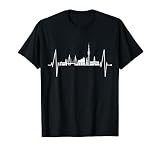 Hamburg Skyline Herzschlag Hamburger Hafen Liebe Fan Hamburg T-Shirt