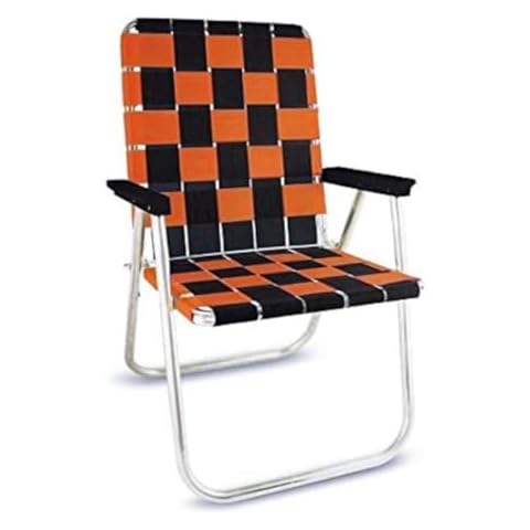 Halloween Theme Classic Lightweight Folding Lawn Chair, Durable Rust Free Aluminum Frame, Hand Woven UV & Water Resistant Webbing, Handmade in USA Cover