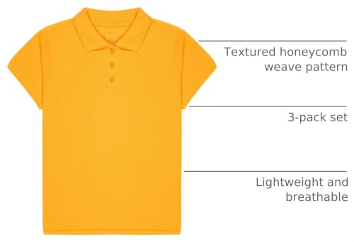 Image of Girls Cotton Polo Tshirts Short Sleeve