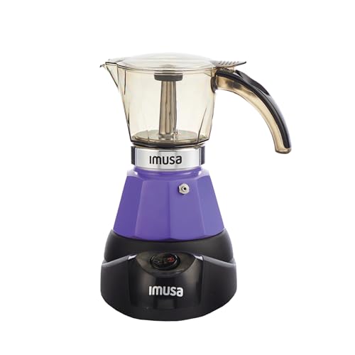 Image of IMUSA 3 or 2cup Electric Espresso Maker, Purple
