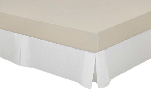 Cassa Luyton Cubre canapé loneta de Fuelles, Algodón-Poliéster, Blanco, 180 x 200 cm