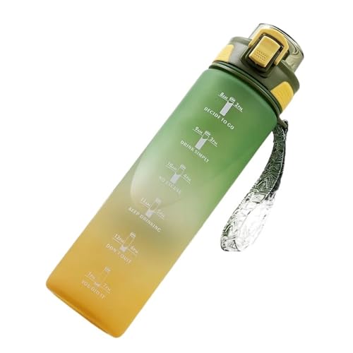 Bouteille d'eau de sport 1L avec marqueur de temps portable