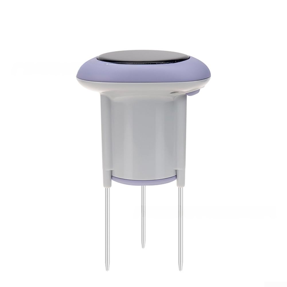 Sensor de temperatura y humedad del suelo alimentado por energía solar compatible con Tuya con soporte para monitoreo inalámbrico remoto y alertas (B)