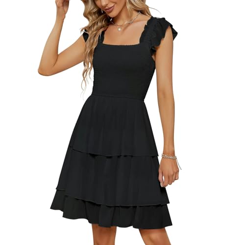 Robe superposée col carré de créateur, l'excellence textile pour la saison estivale - 3
