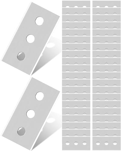 JUKOTA 50Piezas cuchillas de repuesto para raspador de vitrocerámica,Cuhilla para Rasquetas,Recambio para Rascador Multiusos,para Limpia Suelo,Horno,Placas de Inducción,Ventana
