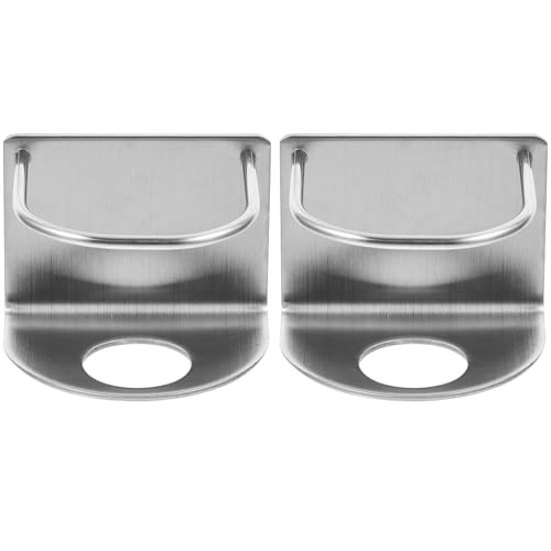 Baluue 2個 ステンレス製壁掛け歯磨き粉ホルダー 軽量あき設計 水がたまらず衛生的 壁面収納用歯磨きチューブオーガナイザー 簡単取り付け