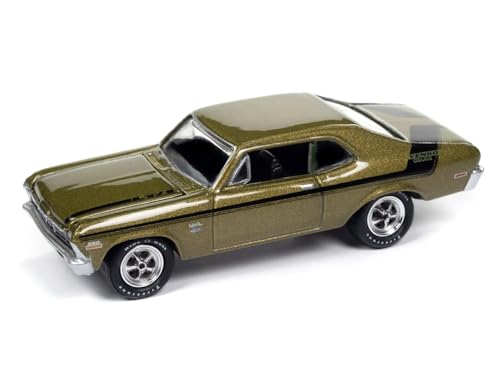 Johnny Lightning 1970 Nova Yenko Deuce Citrus Green Metallic 1:64 miniatura 2