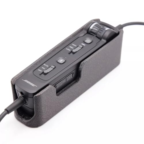 XINGBIRDS Mount for Bose A30 Aviation Headset Controller Mounting Bracket for Bose A30 Lanyard Mount Cradle