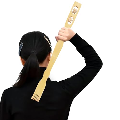 AM CRAFTS Wooden Back Scratcher | Itcher | Back Itching Stick | Back Scratcher Hand Massage Tool Brown & Yellow (Pack of 2) (B0CZ6NXC12) Amazon Price History, Amazon Price Tracker