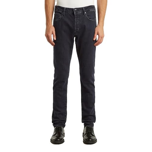 G-STAR Herren 3301 Slim Jeans, Schwarz (Washed Black 51001-D931-H890), 30W / 34L 1