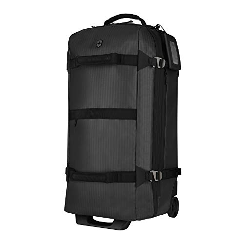 Victorinox VX Touring Wheeled Water Repellant Duffel Bag, Black, Checked, Large (29