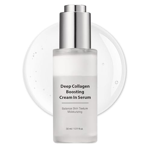 Deep Collagen Anti-Wrinkle Cream In Serum - Real Collagen Serum for Face Anti Aging with Hyaluronic Acid Intense Hydrating, Elasticity for Aged Skin, for Firm and Youthful Skin, Korean Skincare
