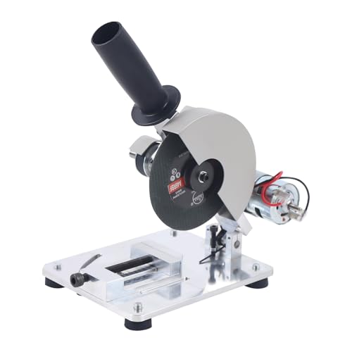 Metal Cutting Chop Saw, 4 inch Blade Diameter Cut Off Saw, 0-45Â°Adjustable Angle Steel Cutting Machine, 9000RPM Miter Saw, Multi-Material Cutting Cuts Metal, Plastic, Wood & More Miter