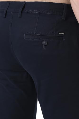 Image of Peter England Men's Skinny Fit Mid Rise Premium Casual Trouser Chinos